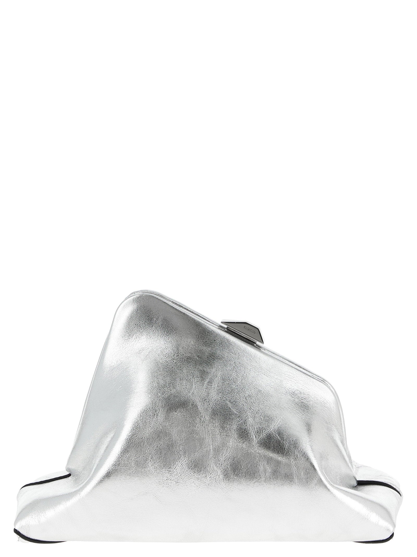 The Attico Day Off Clutch — Silver