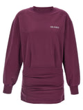 The Attico Draped Mini Dress — Burgundy