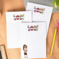 Lápiz personalizado Manzana Caricatura Bloc de notas con nombre Papelería Día del Maestro Regalo para profesores