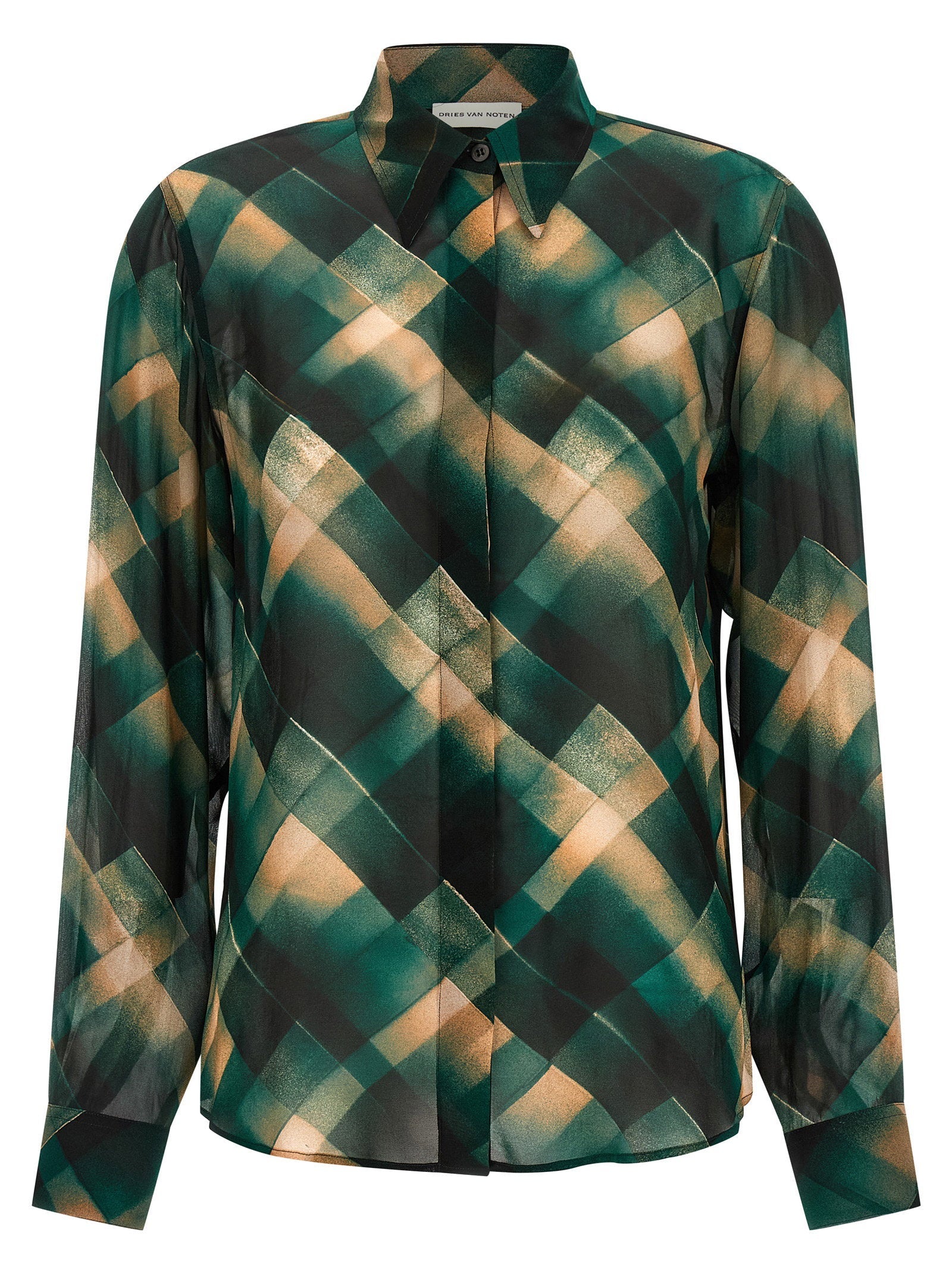 Dries Van Noten Chowy Shirt — Teal