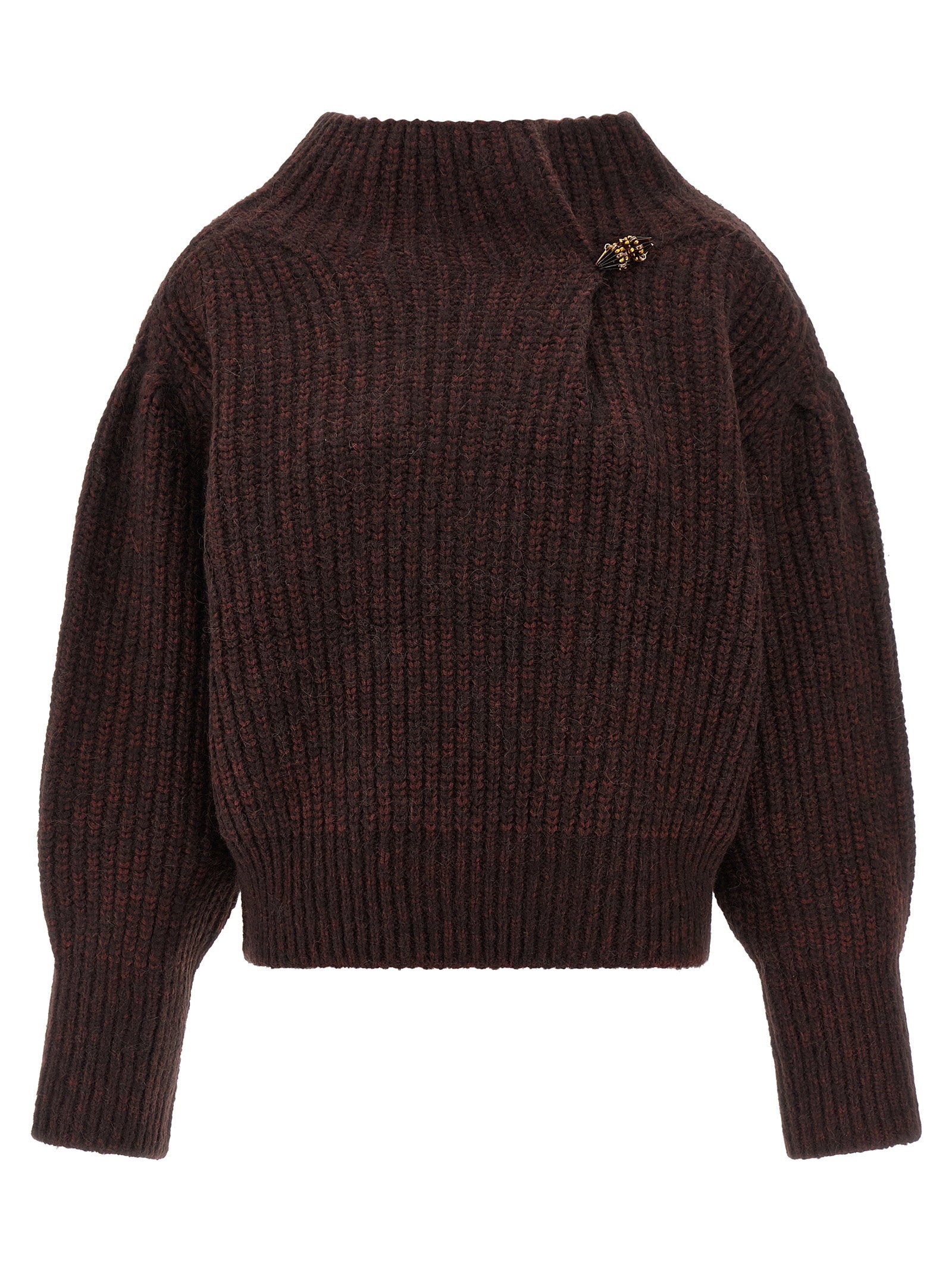 Dries Van Noten Teubina Sweater — Burgundy