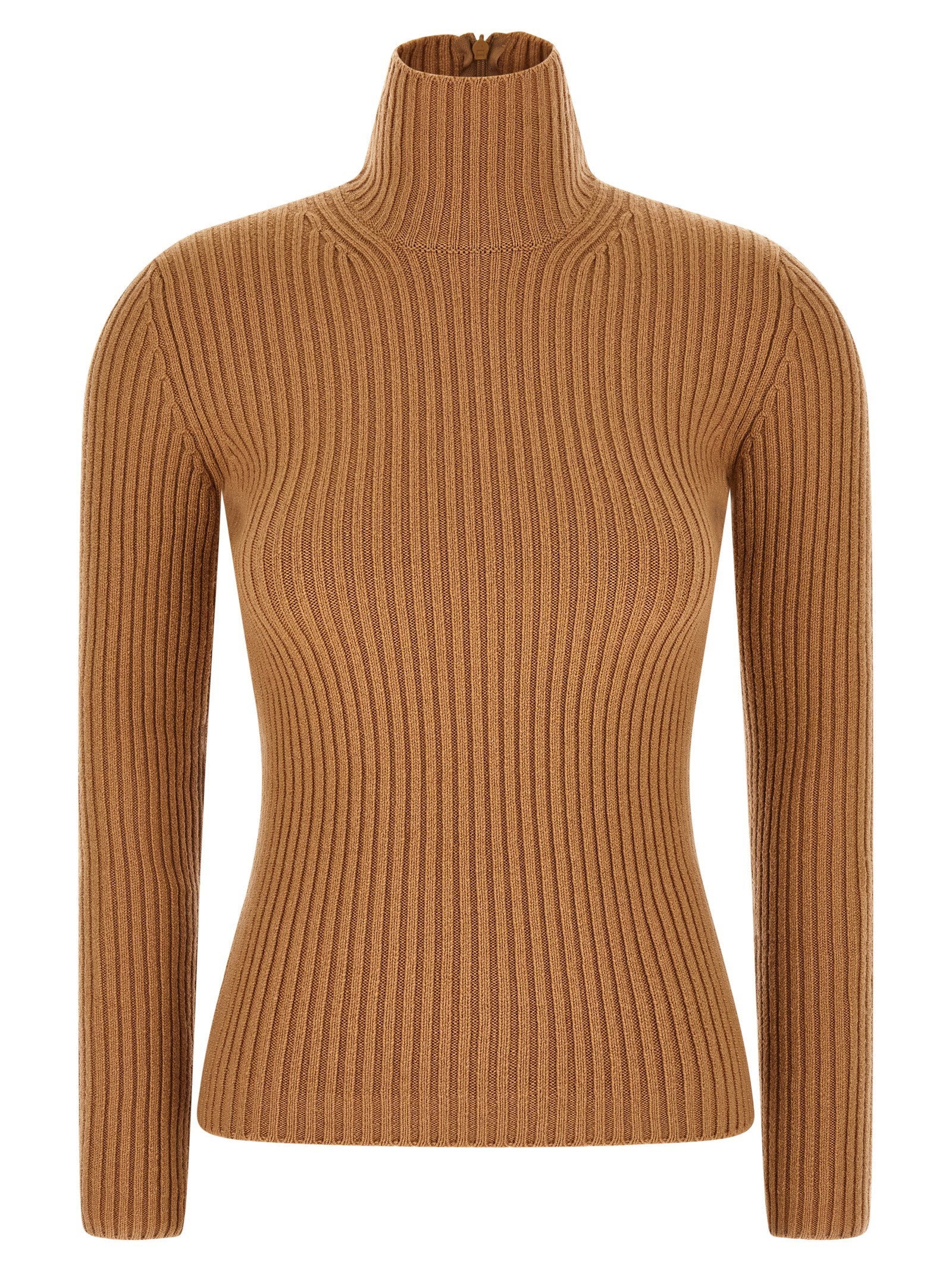 Max Mara Turtleneck — Camel