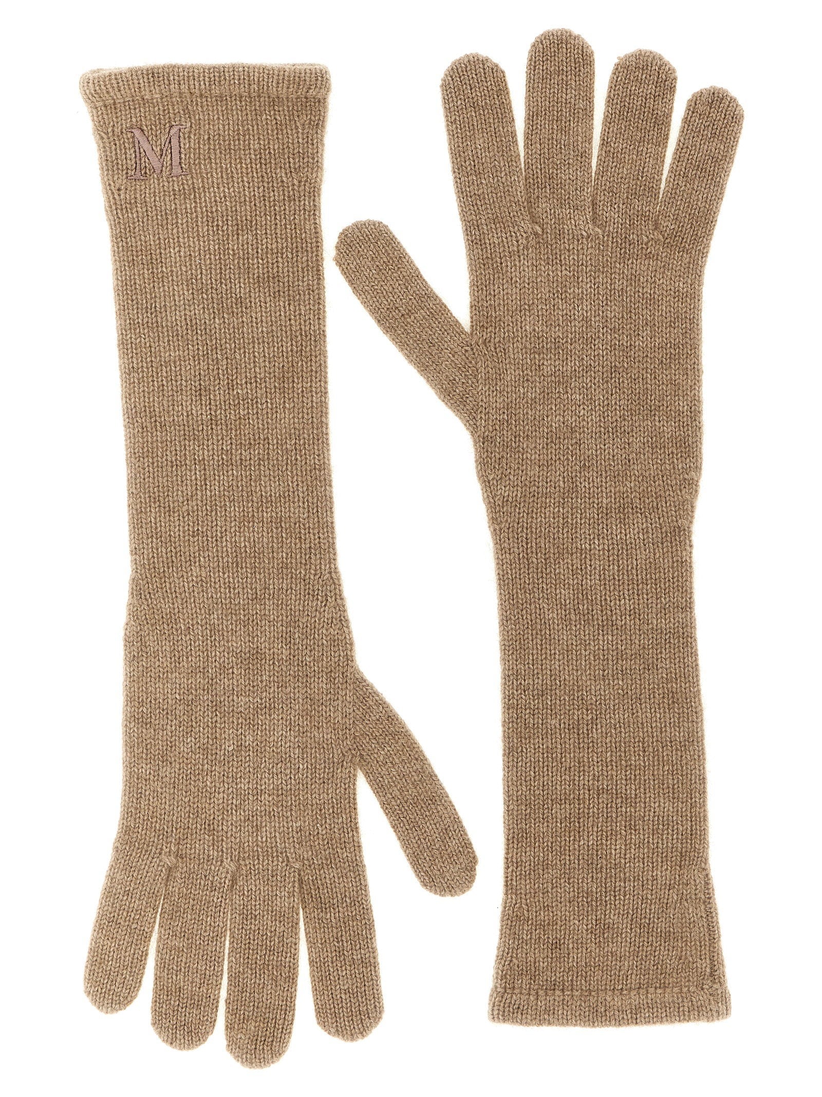 Max Mara Cashmere Gloves — Beige