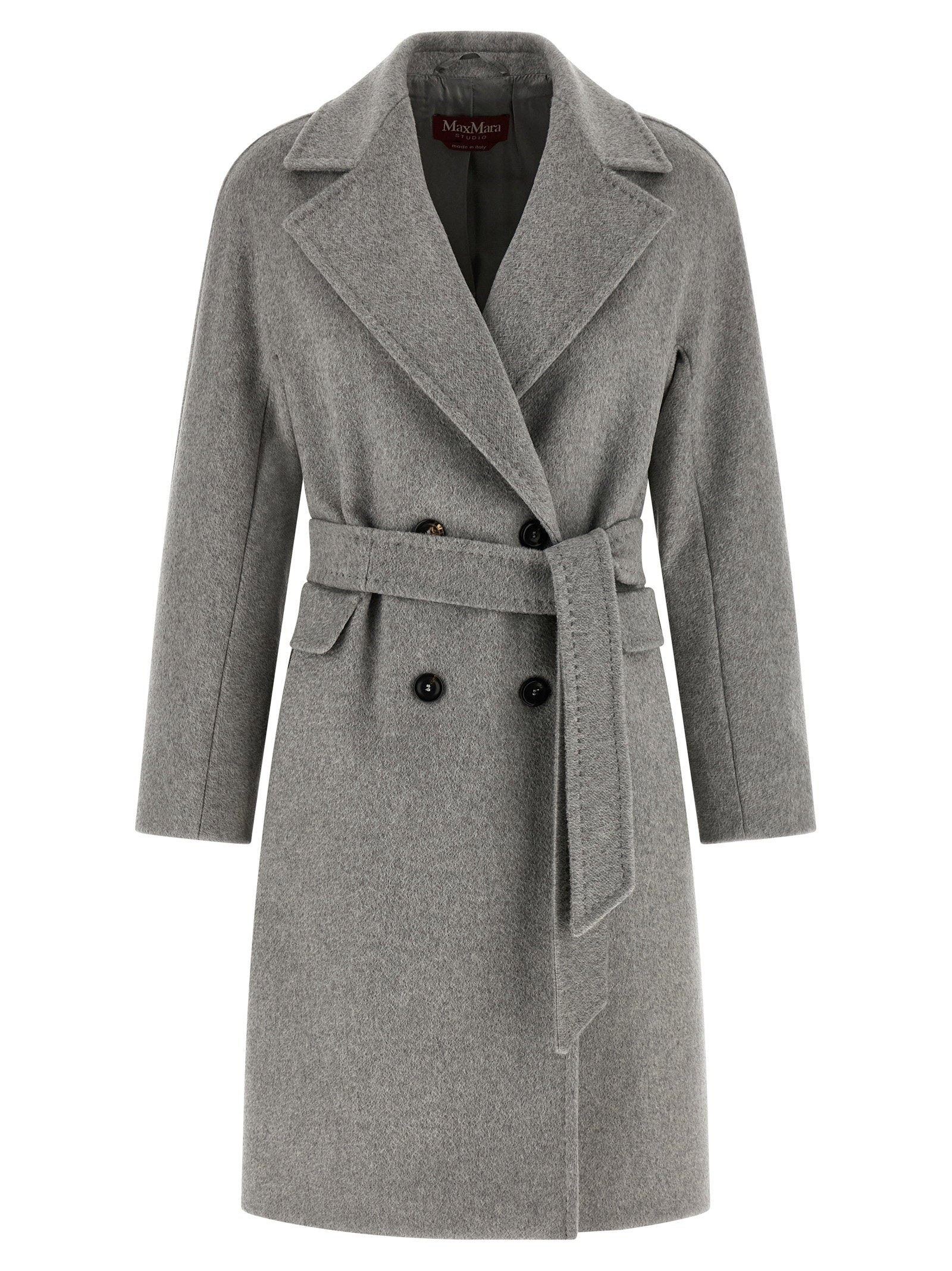 Max Mara Studio Panteon Coat — Grey