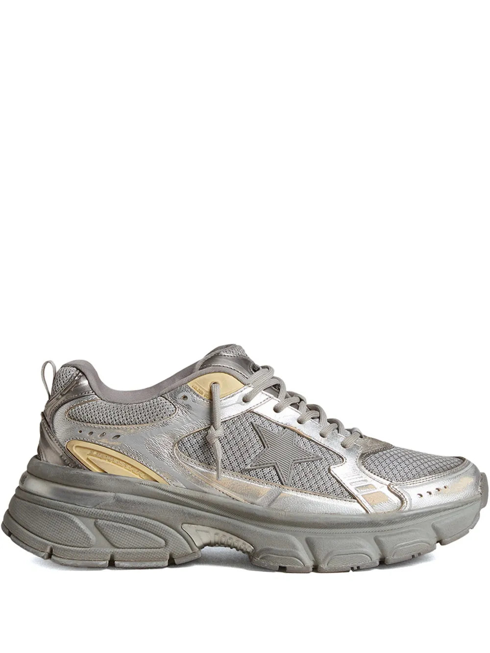 Golden Goose Lightstar Sneaker — Silver