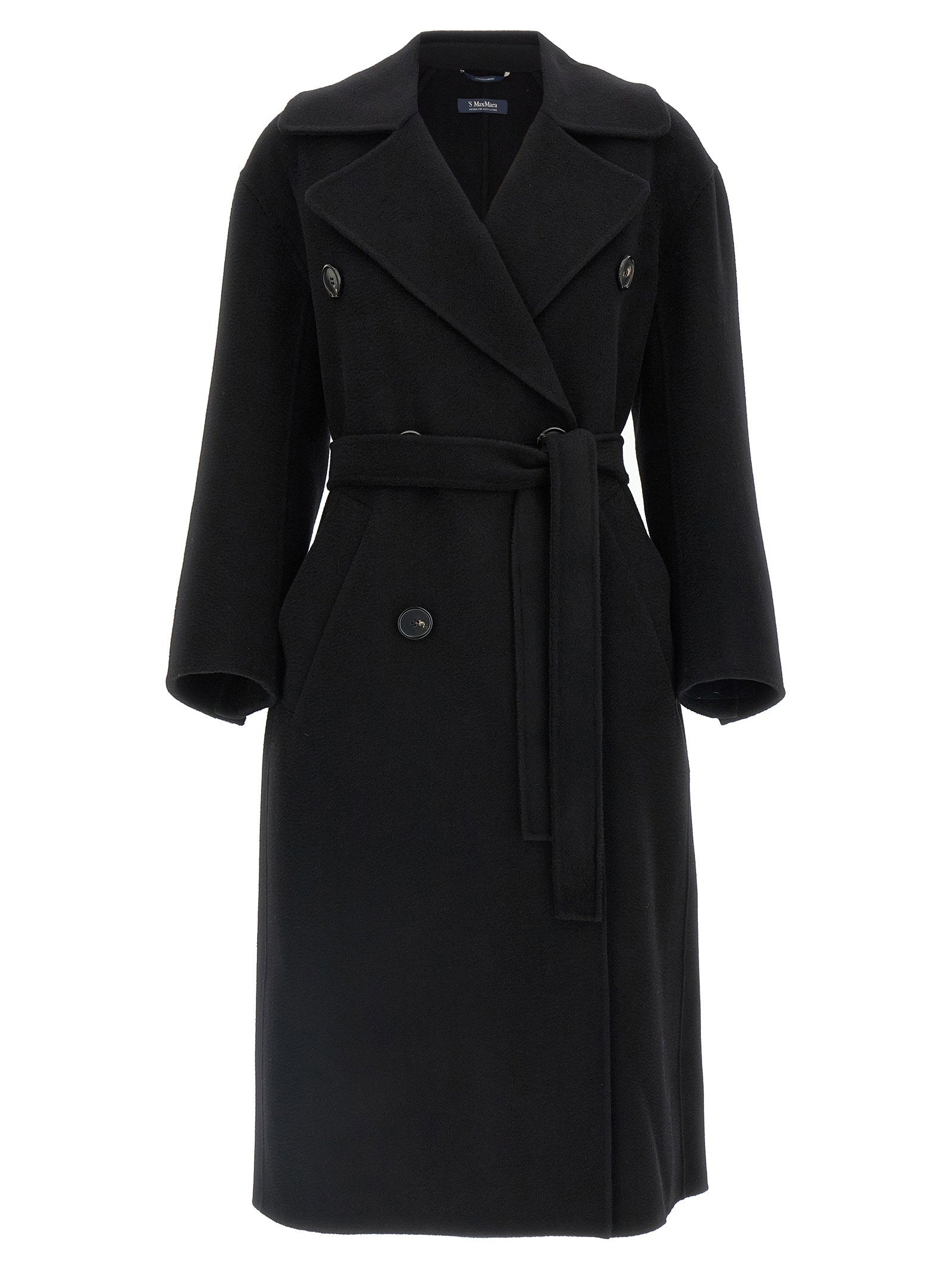 Max Mara 'S Dalila Coat — Black