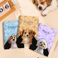 Cuaderno de espiral personalizado A5 con 120 páginas y diseño de perro de dibujos animados en 3D con nombre Regalo de cumpleaños y Navidad para los amantes de las mascotas