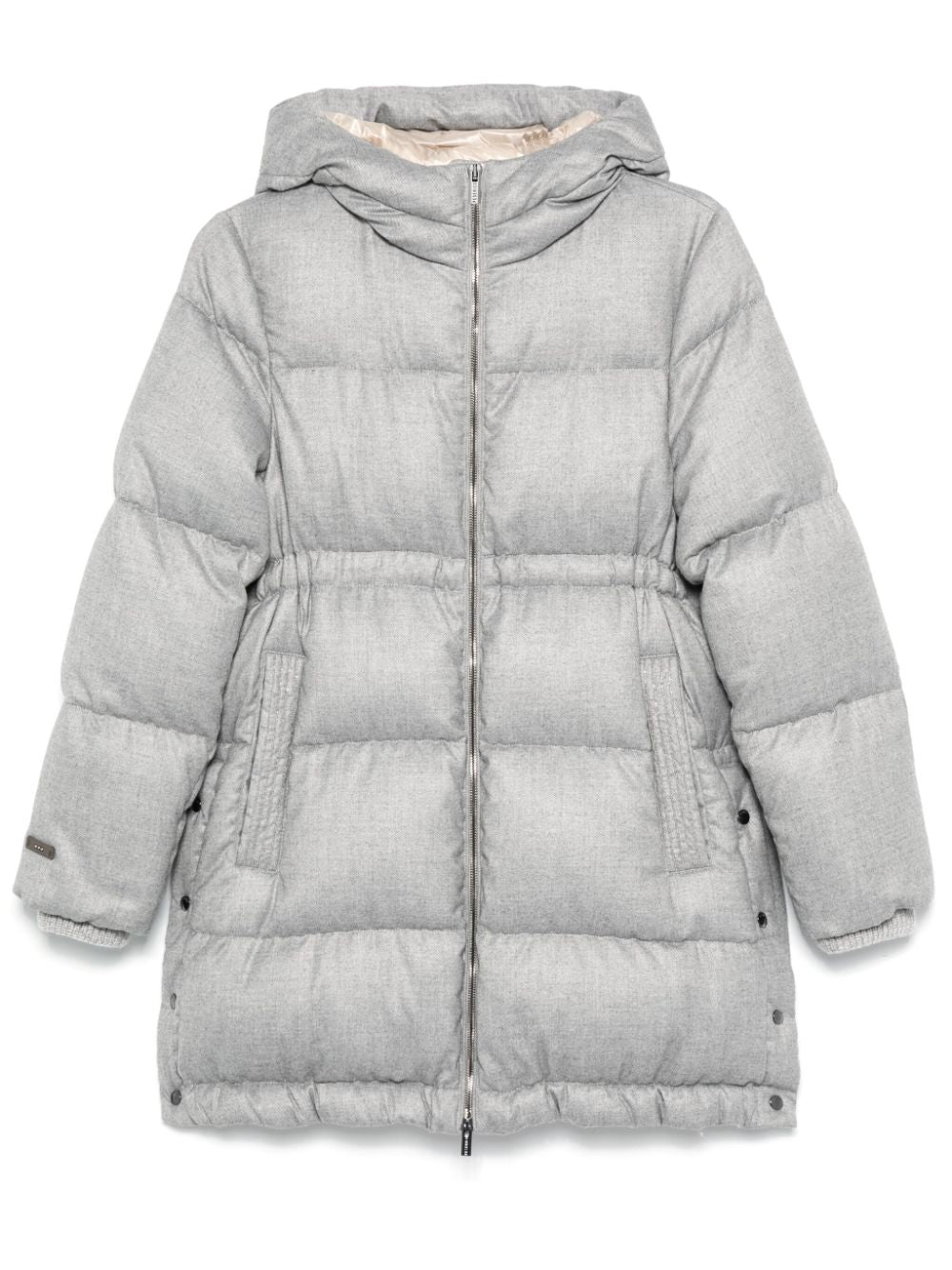 Peserico Punto Down Coat — Grey