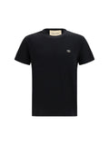 Valentino Logo-Embroidered Cotton T-Shirt — Black