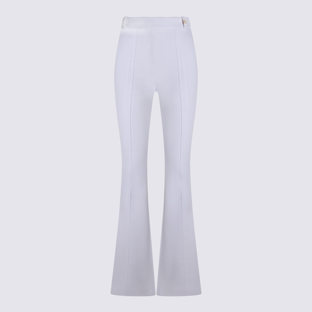 Elisabetta Franchi Trousers Ivory Plea - 42