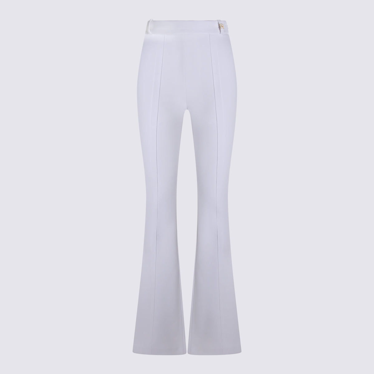 Elisabetta Franchi Trousers Ivory Plea - 44