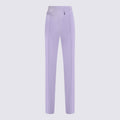 Elisabetta Franchi Trousers Lilac Plea