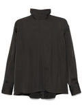 Fabiana Filippi Satin Shirt — Black