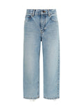 Balenciaga Jackie Capri Pants — Blue