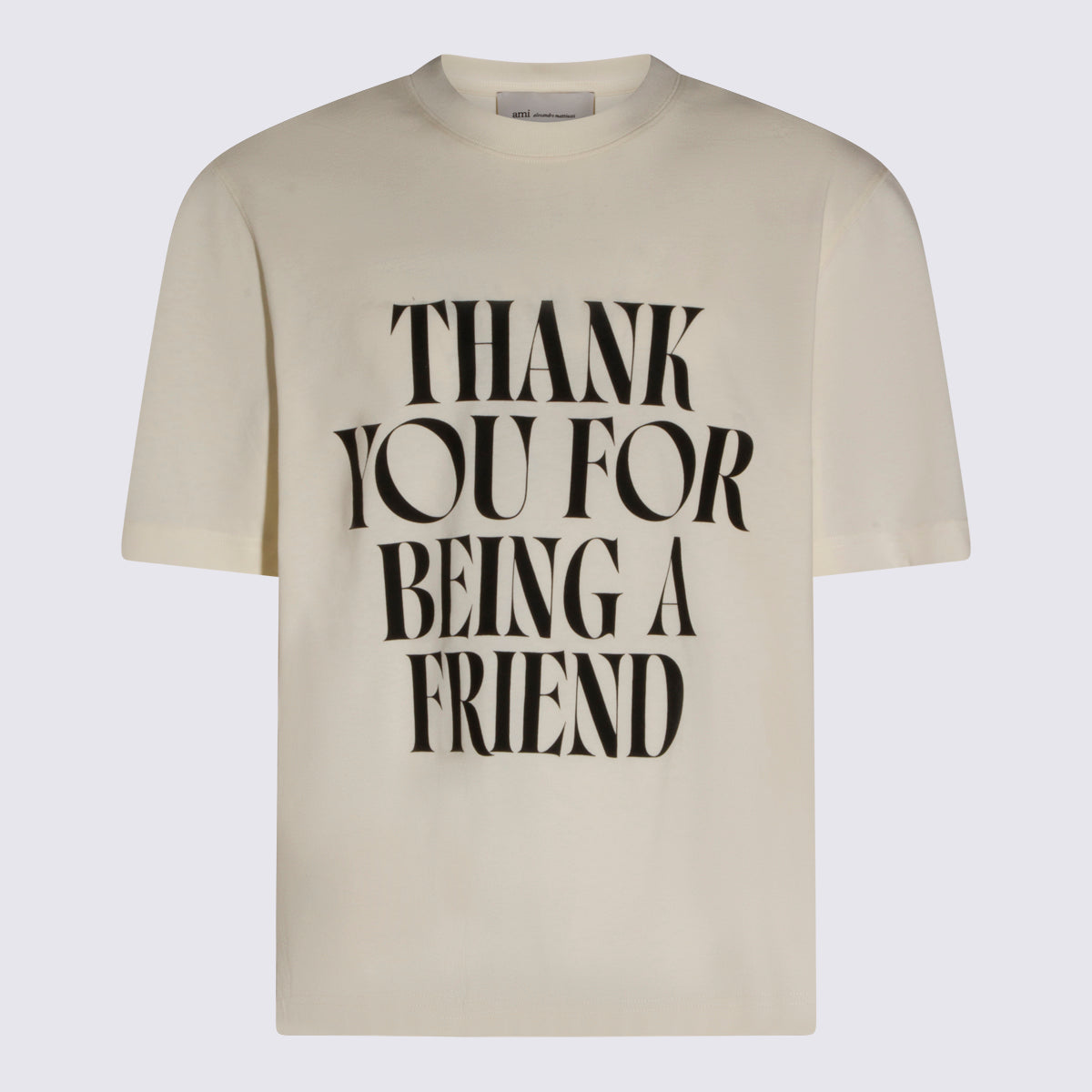 Ami Paris T-shirts and Polos Beige _co