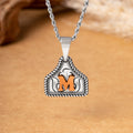 Collar vaquero retro personalizado con inicial y texto grabado Vida en la granja Accesorios taurinos Regalo de cumpleaños para los amantes de los vaqueros
