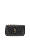 Bolso al hombro Loulou de Saint Laurent - Negro