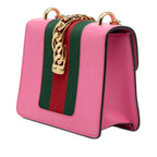 Mini Calfskin Web Sylvie Chain Crossbody