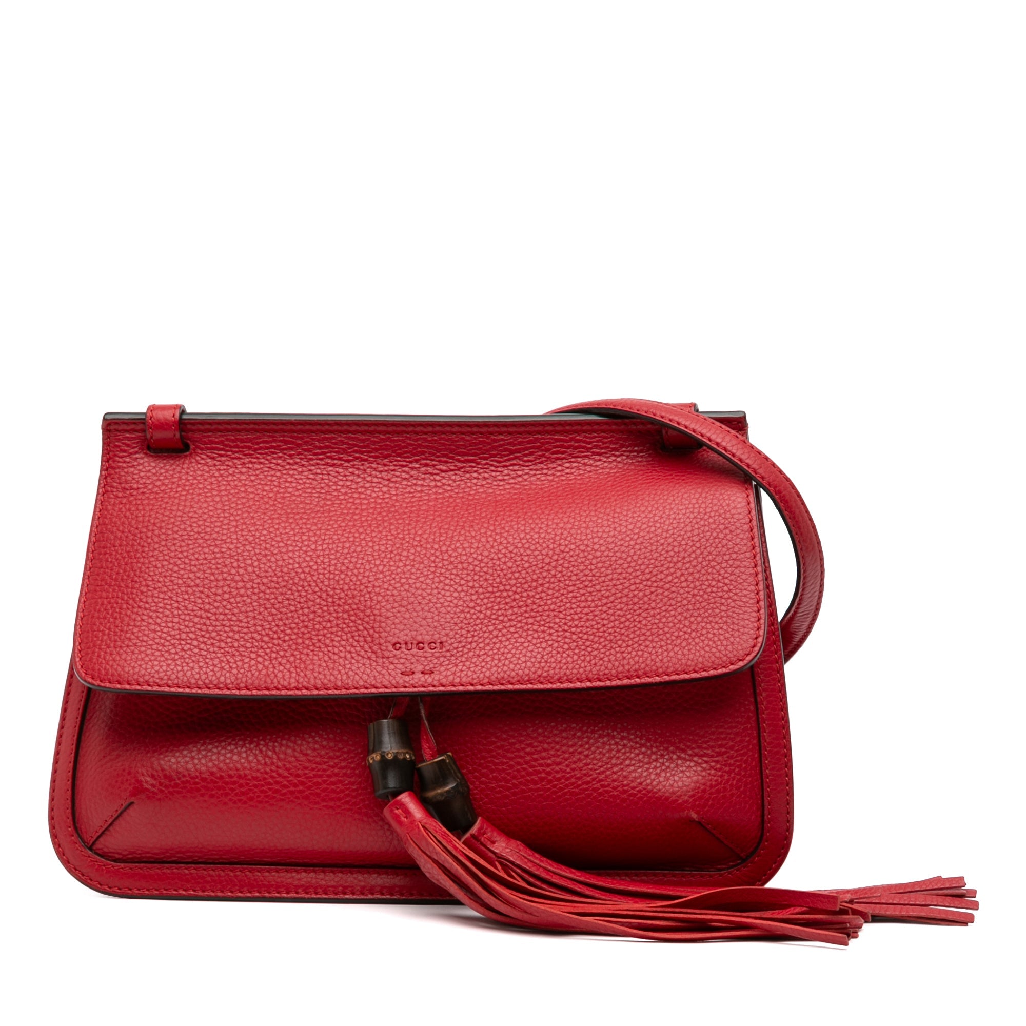 Medium Leather Bamboo Daily Crossbody