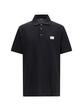 Dolce & Gabbana Cotton Piqué Polo — Black