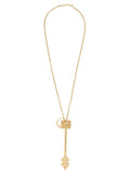 Paco Rabanne Gold-Tone Key Pendant Necklace — Gold
