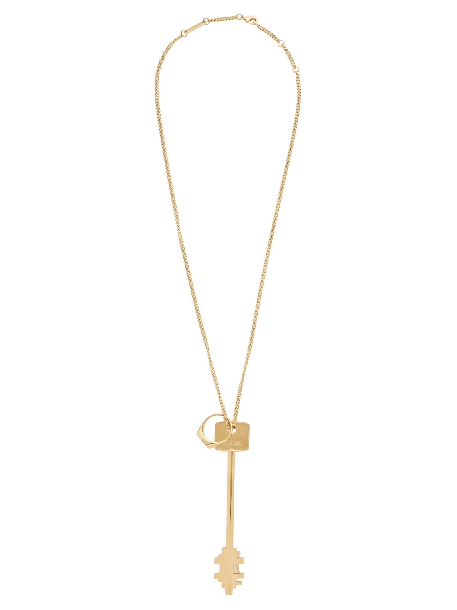 Paco Rabanne Gold-Tone Key Pendant Necklace — Gold