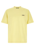 Jacquemus Grosgrain Logo Patch T-shirt — yellow