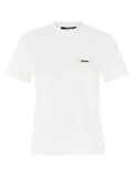 Jacquemus Logo-Patch Cotton Jersey T-Shirt — White