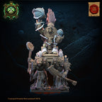 Tezcatlipoca, the Living God on Palanquin, Lost Kingdom Miniatures