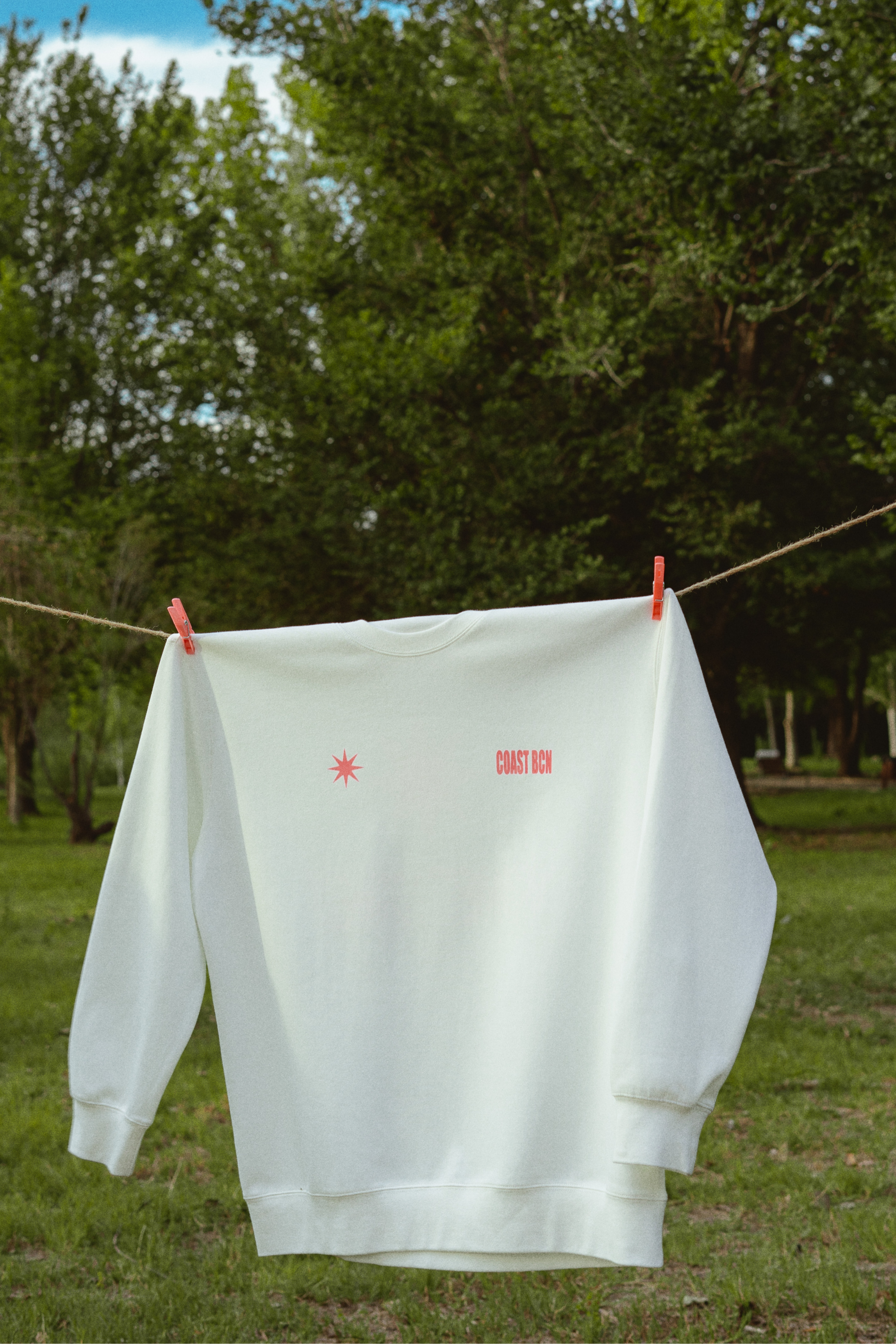 White Disconnect Sweatshirt