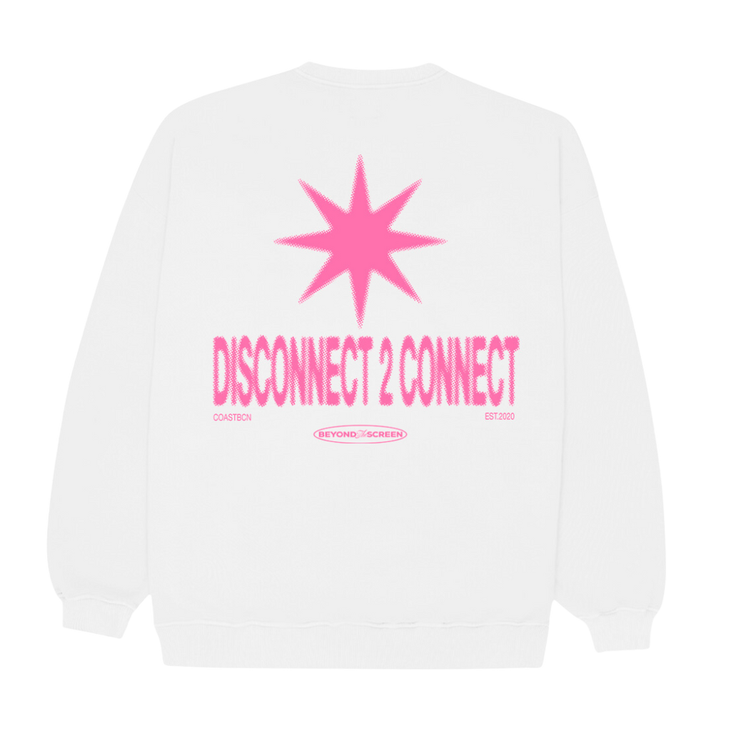 White Disconnect Sweatshirt