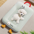 Alfombrilla de refrigeración personalizable con foto y nombre de la mascota con soporte y asa de espuma de confort Artículos para mascotas Regalo de cumpleaños para dueños de mascotas