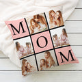Personalizado Mamá Título 6 Fotos Suave Almohada Funda Hogar Decoración Día de la Madre Cumpleaños Regalo para Mamá