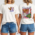 Personalizado Retro Béisbol Softbol Multicolor Camiseta Sudadera con Nombre y Número Juego Día de Cumpleaños Regalo para los amantes de los deportes de pelota