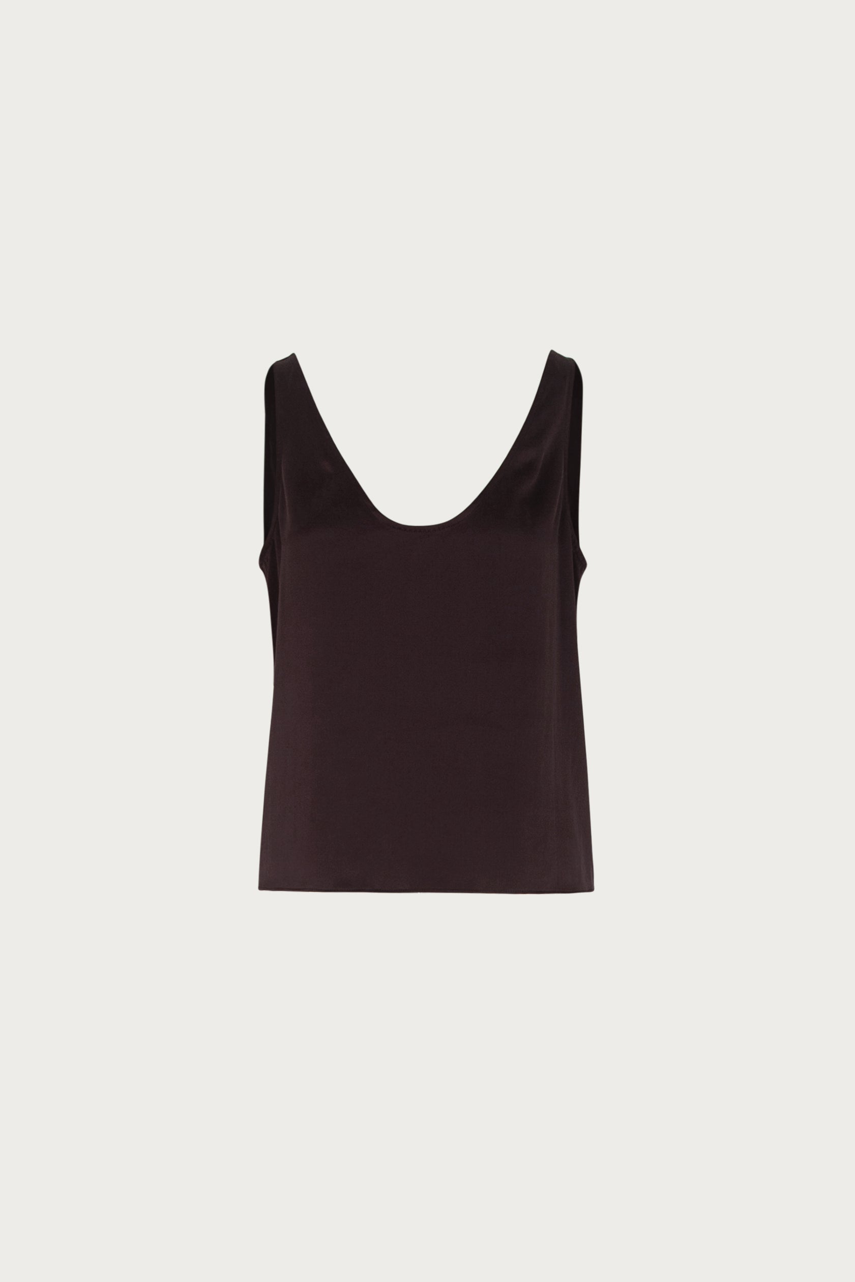 Silk Top (Chocolate Brown)