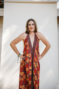 Sun Child Classic Silk Dress - Moss