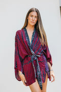 Kimono Wrap Dress - Iris