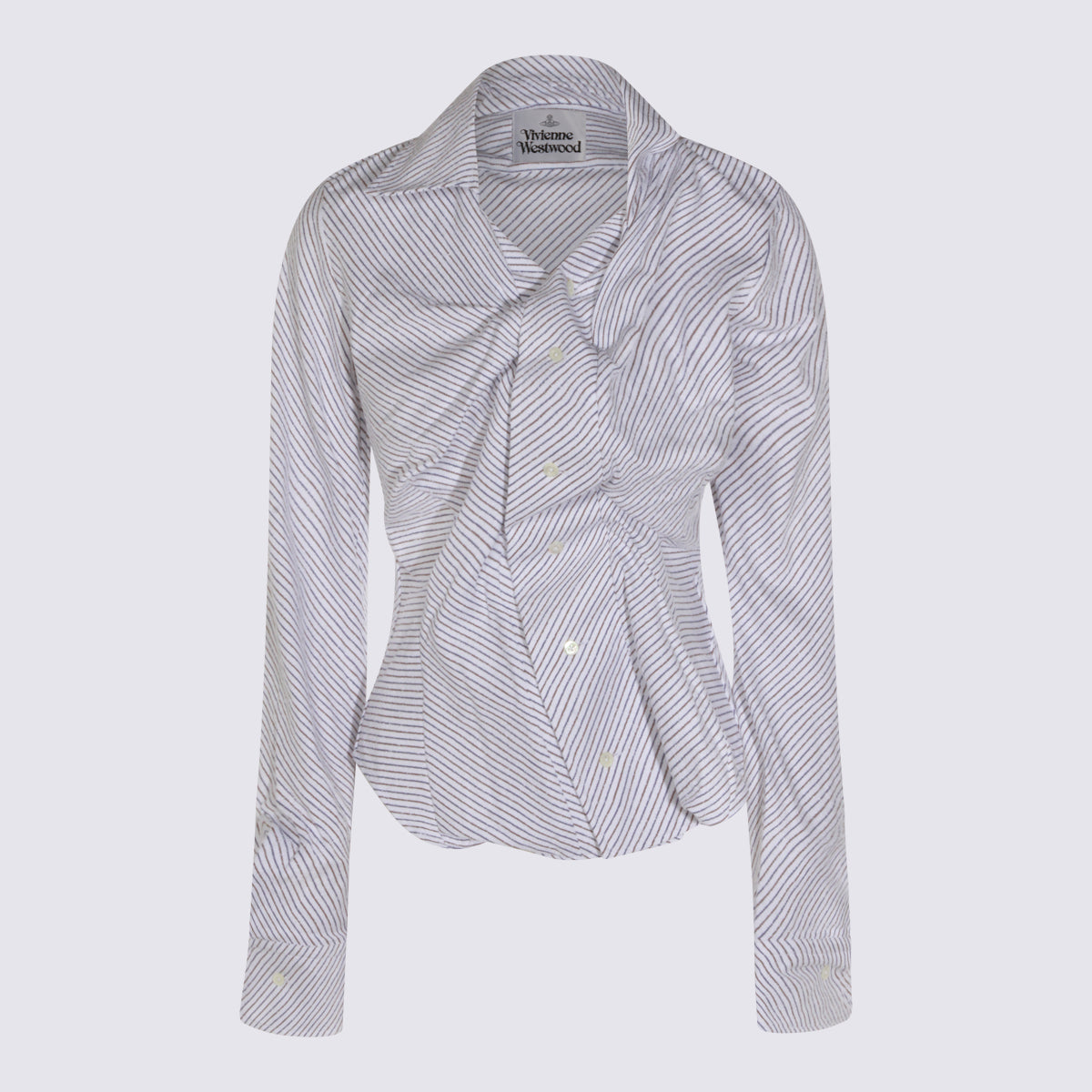 Vivienne Westwood Shirts Blue/brown _co Pa