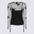 Blumarine Top Black _pa Pl