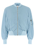 The Attico Anja Bomber Jacket — Light Blue