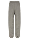 The Attico Logo-Embroidered Fleece Joggers — Grey