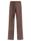 The Attico Front Split Trousers — Taupe