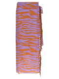 The Attico Il Primo Sarong Skirt — Lavender