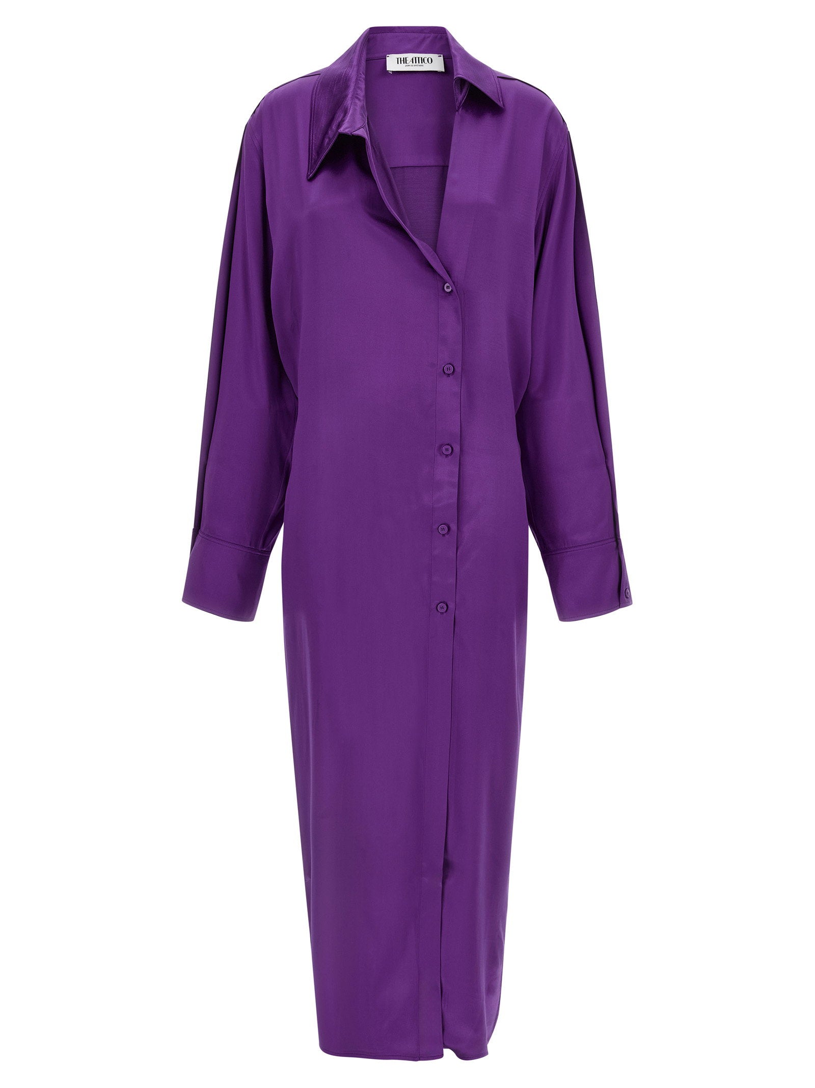 The Attico Chemisier Dress — Purple