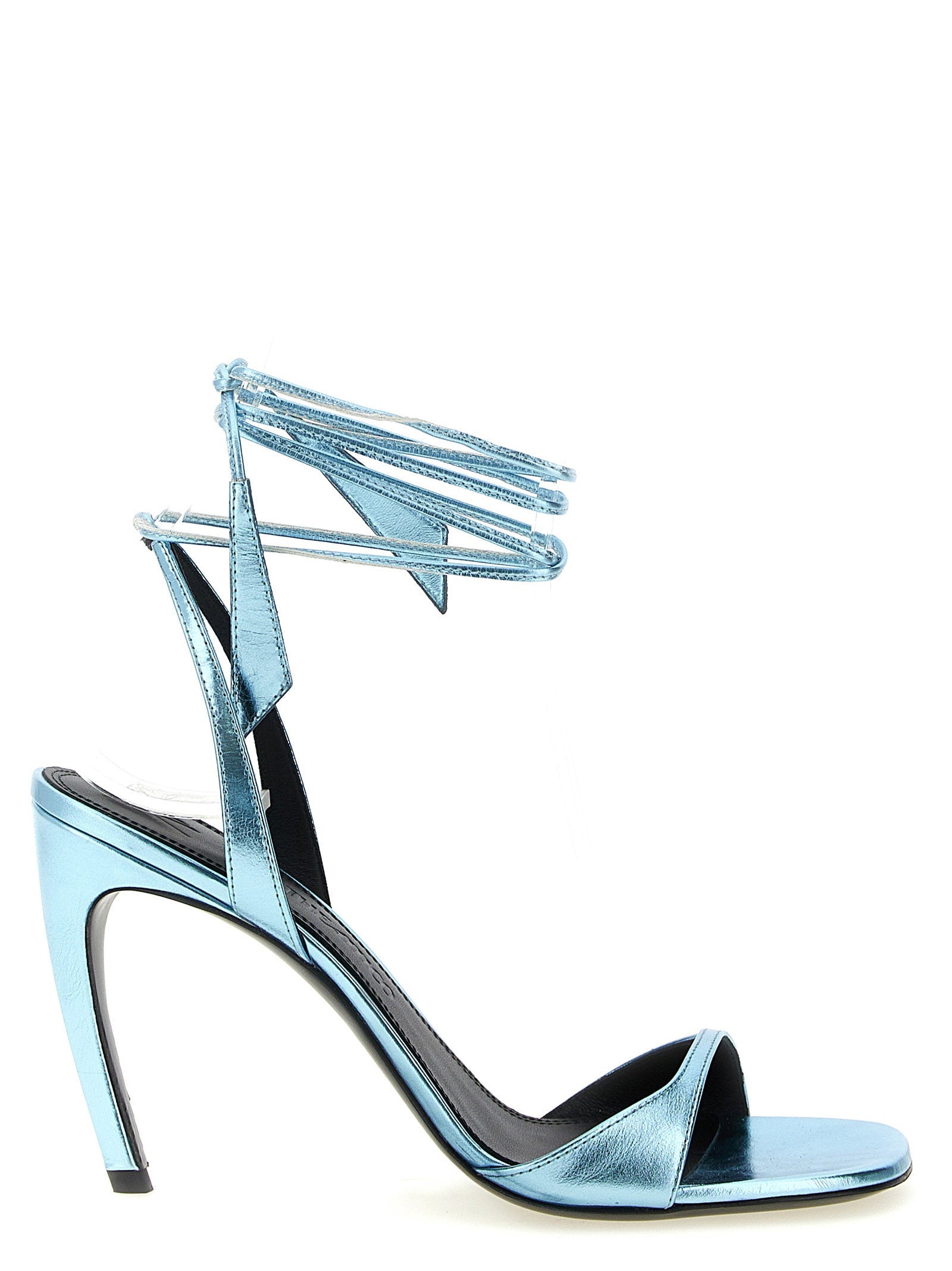 The Attico Ora Heels — Light Blue