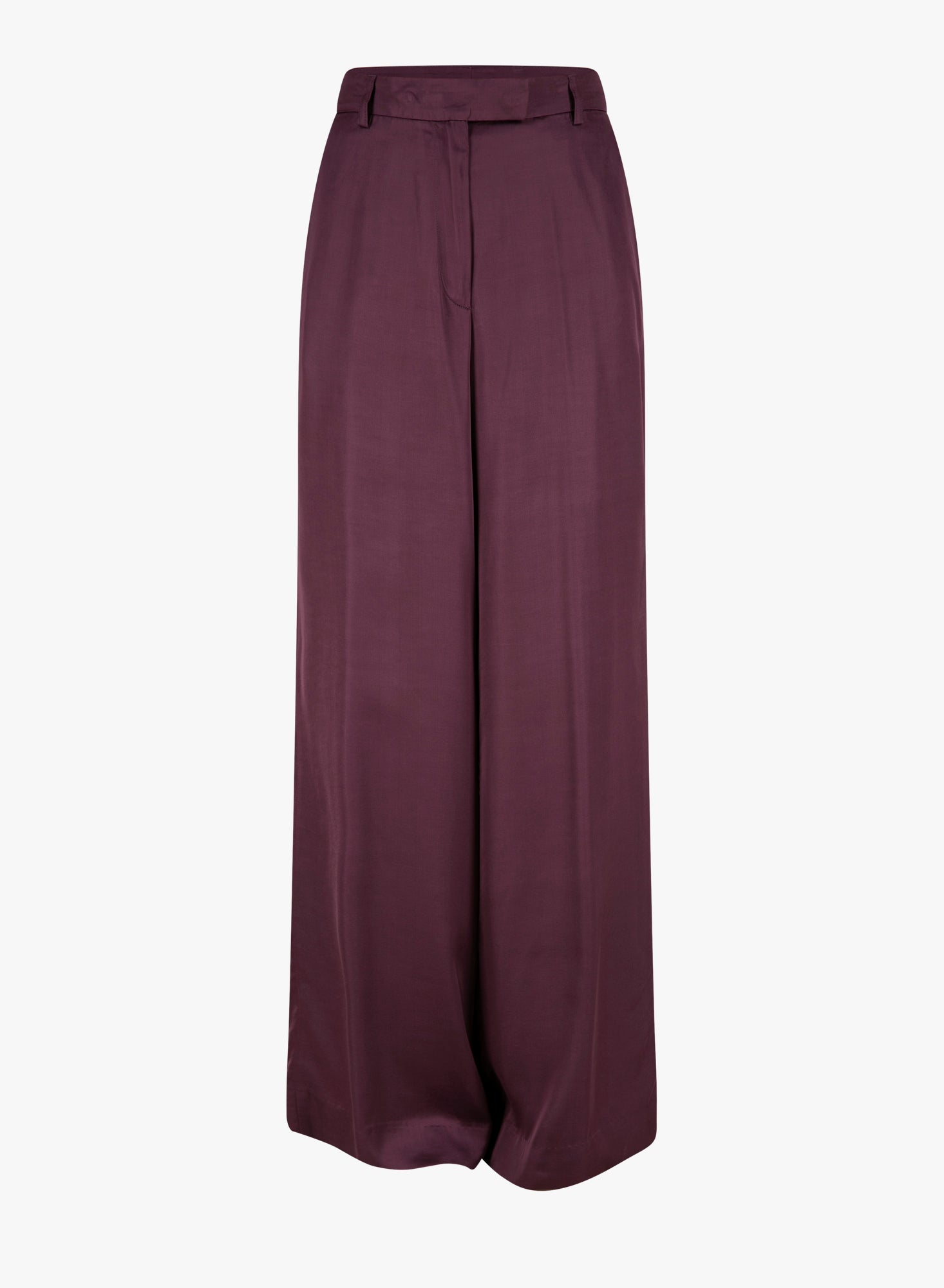 Dries Van Noten Viscose Satin Trousers — Purple