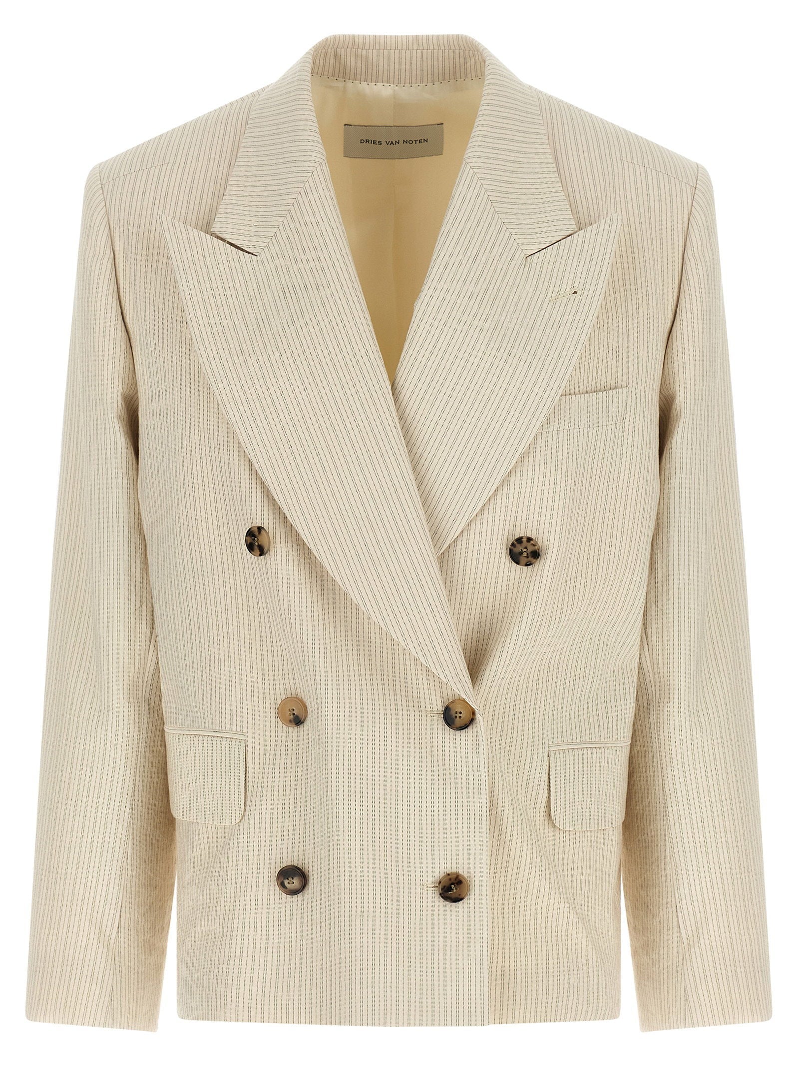 Dries Van Noten Bosea Bis Blazer — Beige