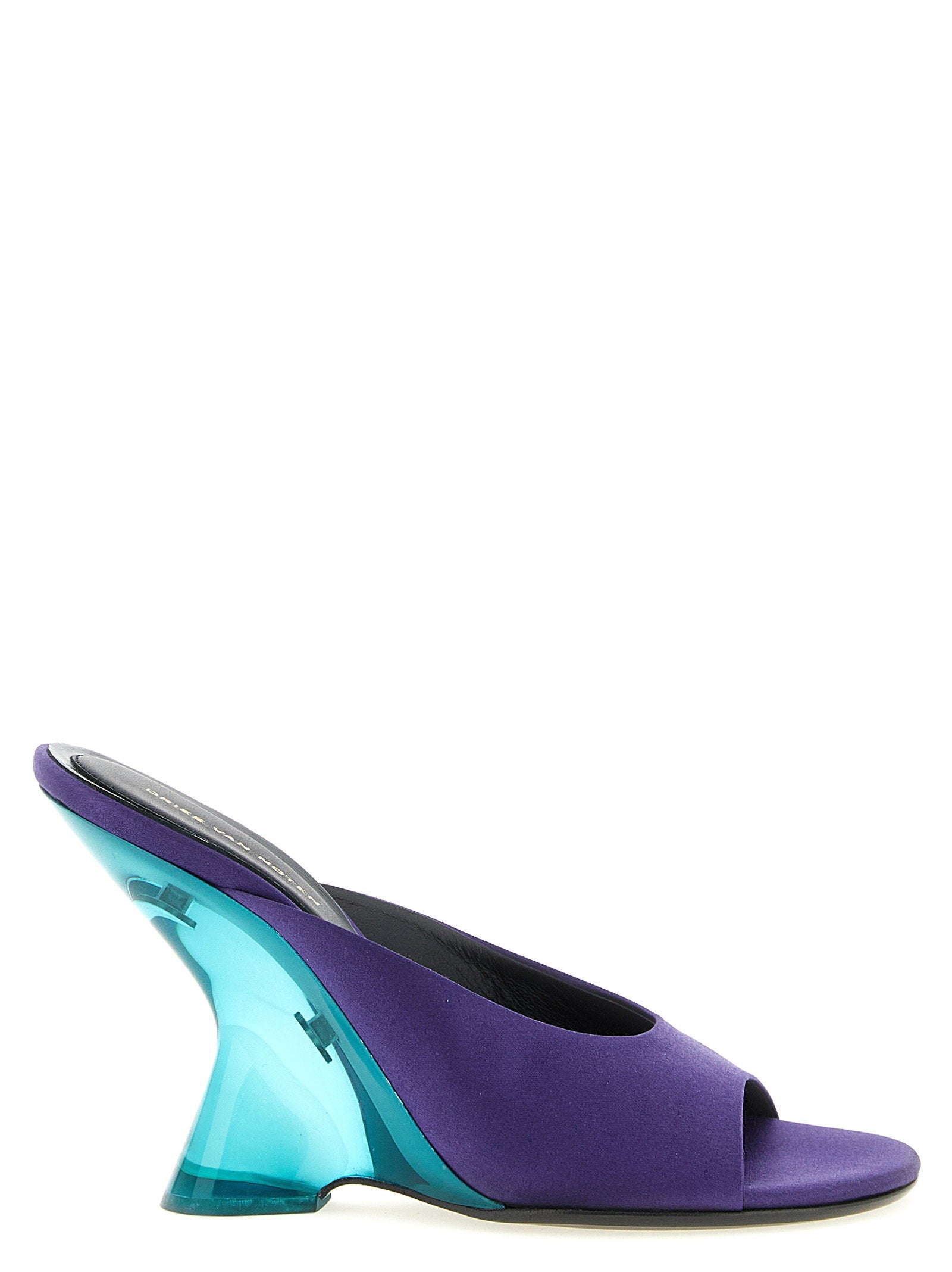 Dries Van Noten Satin Heel — Purple