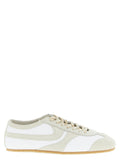 Dries Van Noten Leather and Suede Colorblock Sneaker — Cream