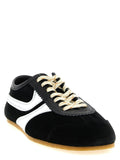Dries Van Noten Suede and Leather Colorblock Sneaker — Black
